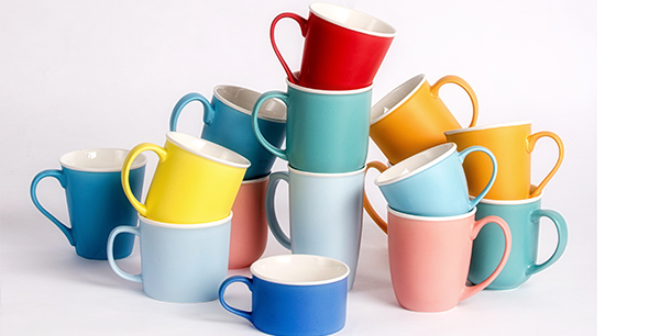 How to make patterns on ceramic cup mug