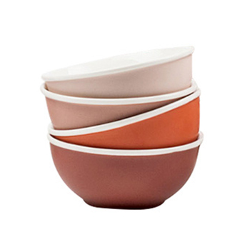 Ceramic bowl salad bowl solid color glaze