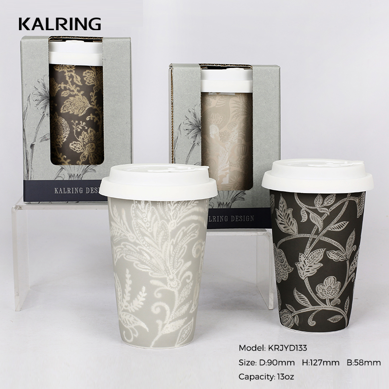Ceramic mug coffee mug with dull polish decal gift mug best selling model
