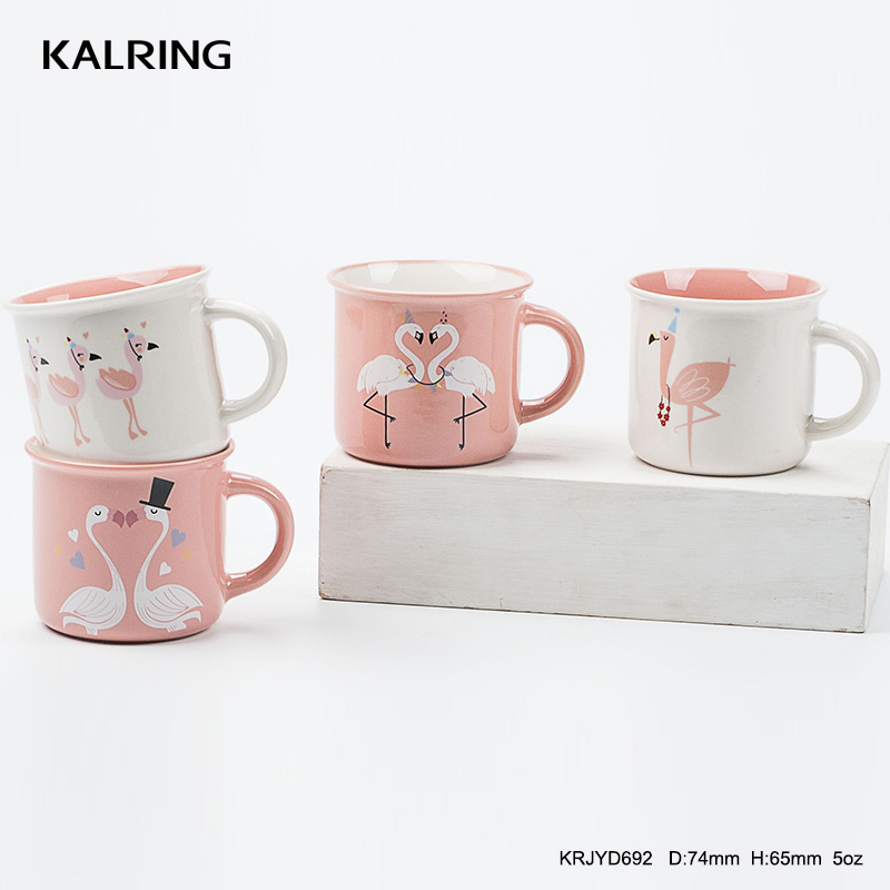 ceramic mug personalized colorful enamel mugs