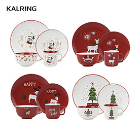 Christmas dinner sets with color box