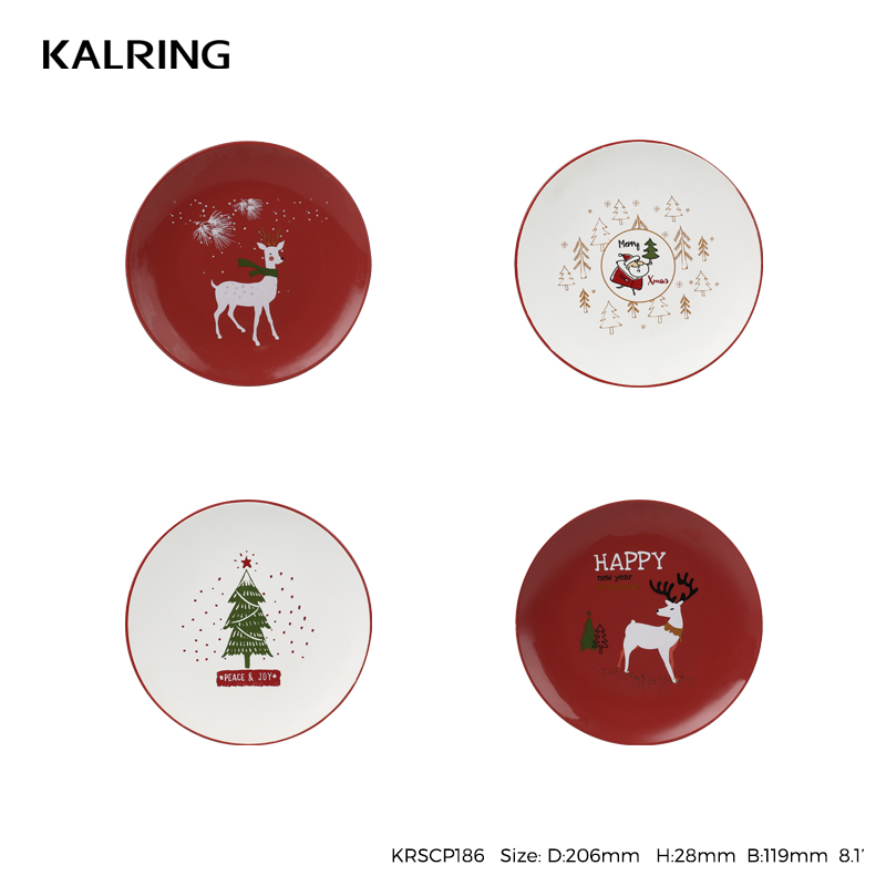 Christmas dinner sets with color box