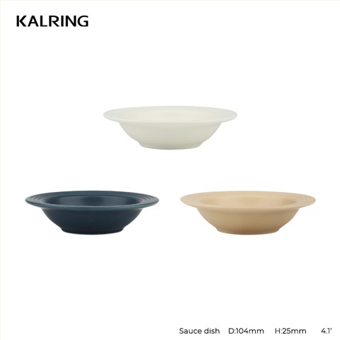Threaded matte glazed tableware