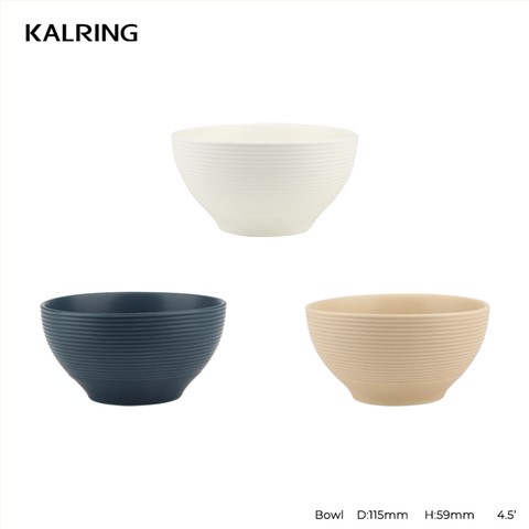 Threaded matte glazed tableware