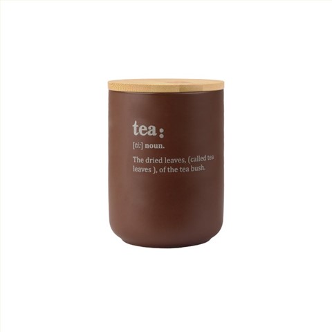 Ceramic Food Storage Jars with Bamboo Lid, 750ml Kitchen Canisters
