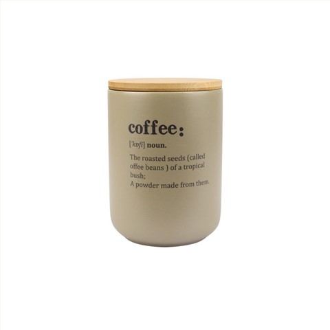 Ceramic Food Storage Jars with Bamboo Lid, 750ml Kitchen Canisters
