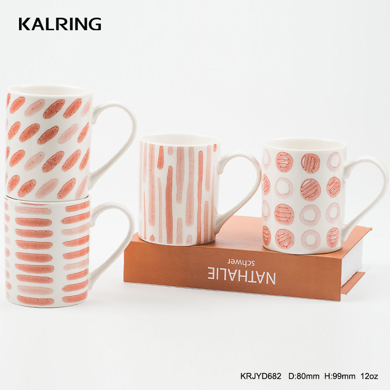 New bone China mug white mug with decal