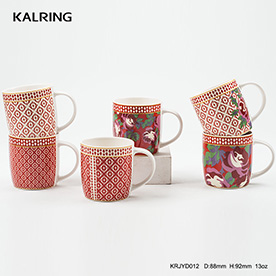 Porcelain mug tea mug with six designs most popular shape