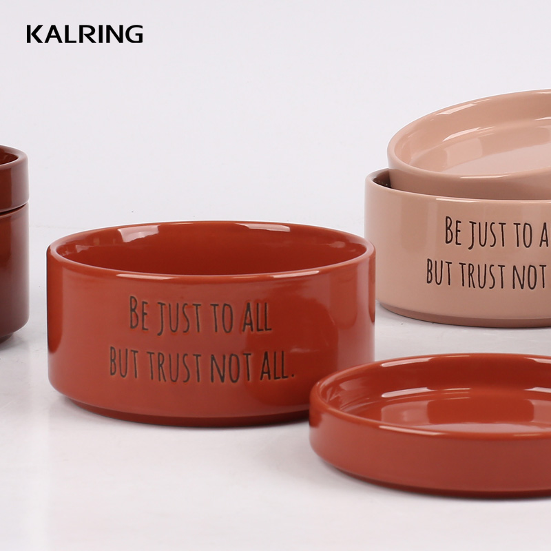 New bone china bowl ceramic mug bowl with lid gift mug red color bowl