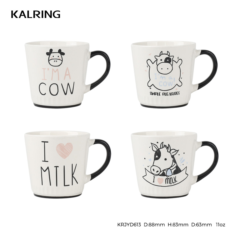 New bone China cow collection with display colorbox