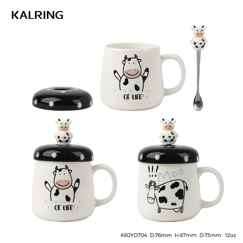 New bone China cow collection with display colorbox