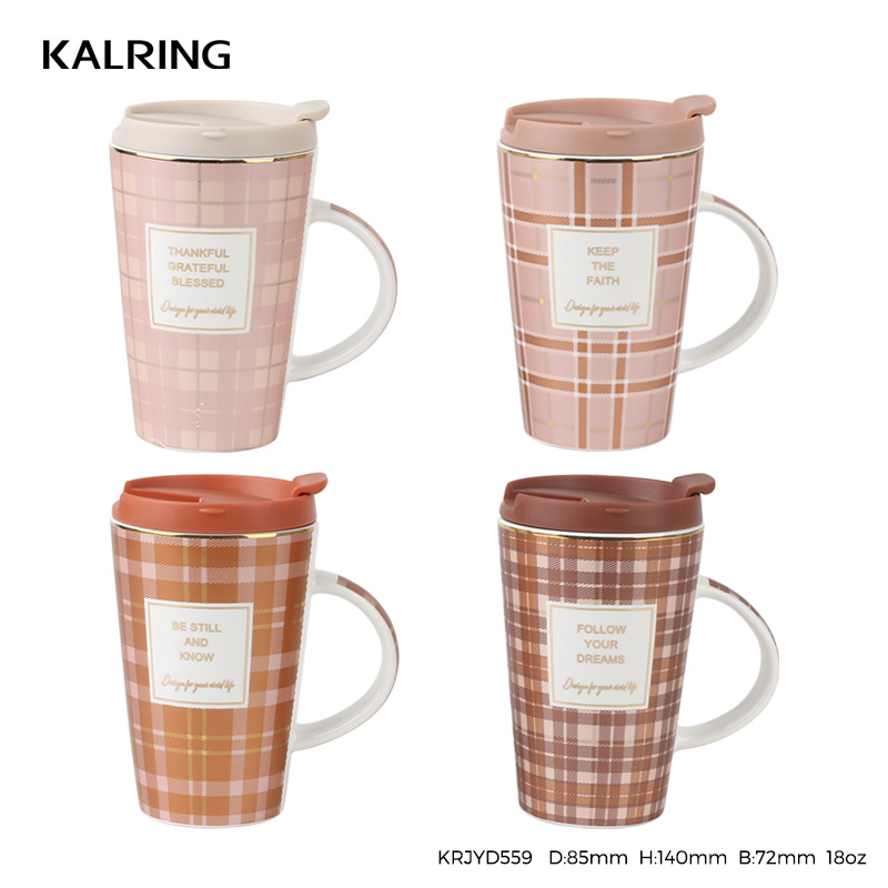 New bone China mug white mug with decal