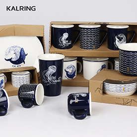 ceramic mug with ocean design for bulk sales