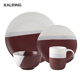 Dinner sets with two tone color for supermarket