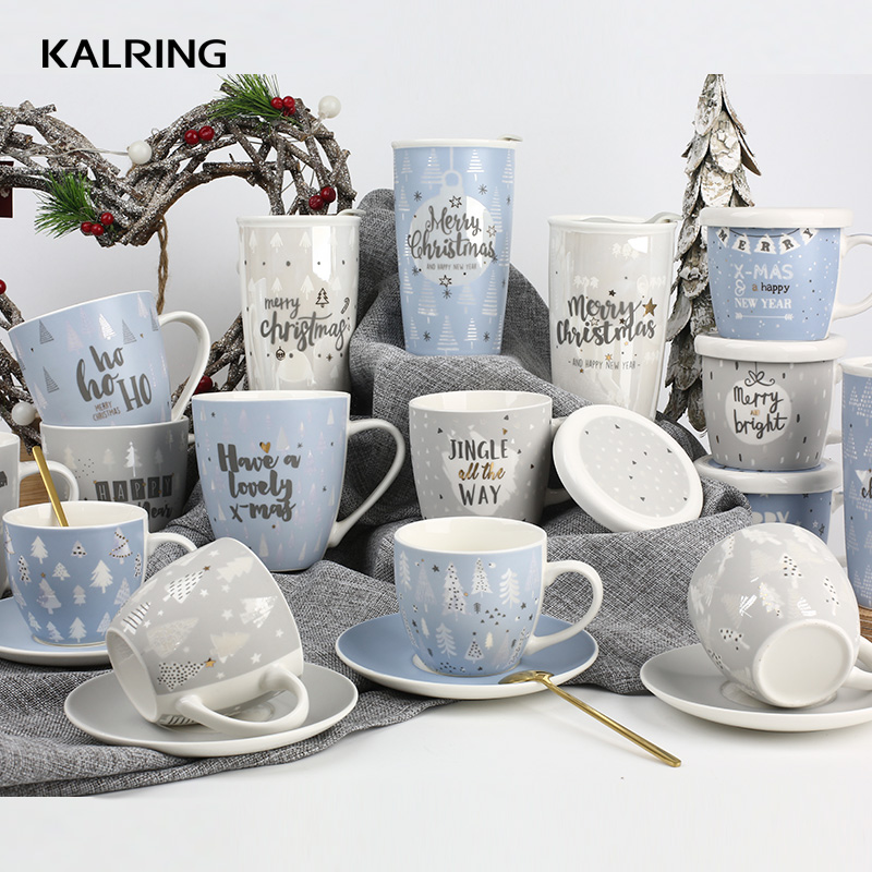 Chirsmas mug with gift mug with new bone china mug for gift