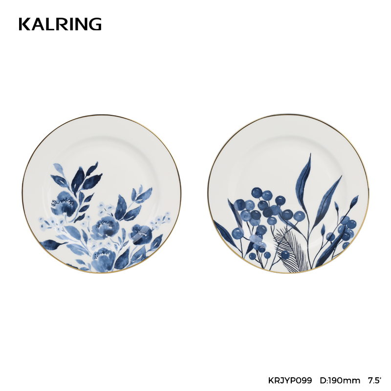 Hand-painted tableware