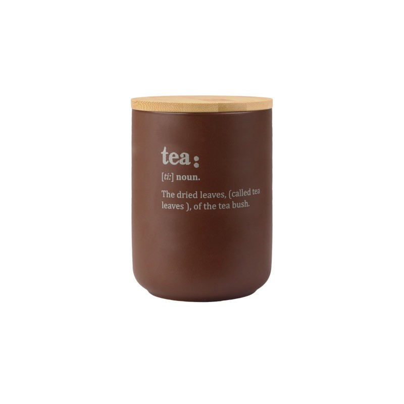 Ceramic Food Storage Jars with Bamboo Lid, 750ml Kitchen Canisters