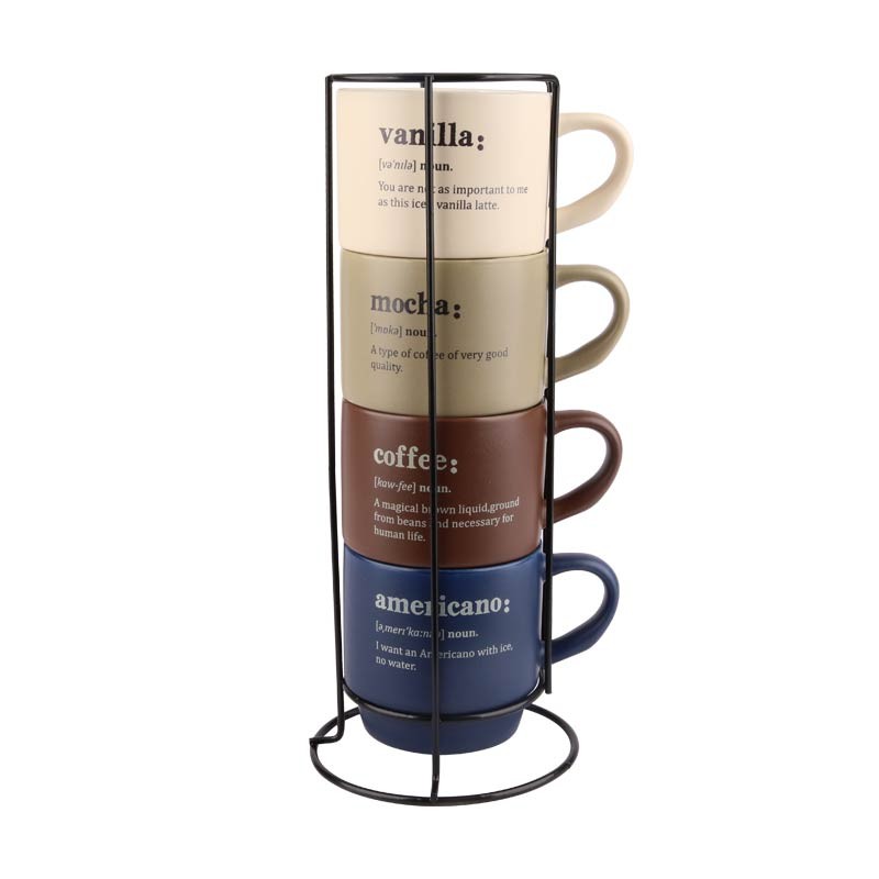 Home, Kitchen, Living, Family Themed Coffee Cups, 300ml Stackable Drinkware