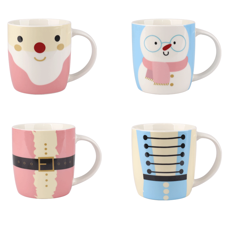 Christmas - Themed Ceramic Mugs, Festive 360ml Drinkware for Hot Beverages