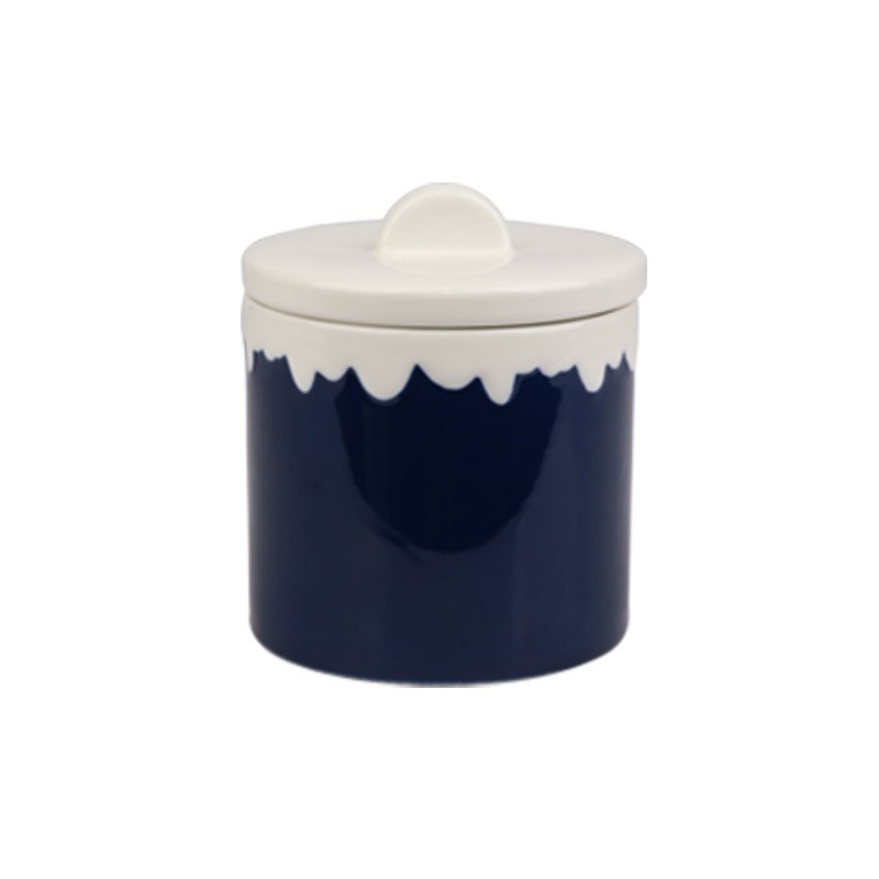 500ml Christmas Phrase & Character Ceramic Storage Jars Set - 4-Piece Festive Containers