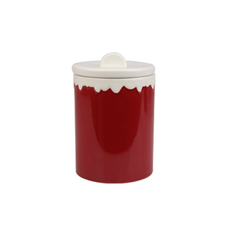 750ml Christmas Character Ceramic Storage Jars Set - 4-Piece Festive Containers