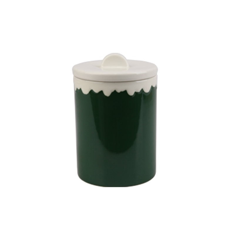 750ml Christmas Character Ceramic Storage Jars Set - 4-Piece Festive Containers