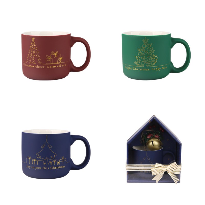 480ml Christmas Themed Ceramic Mugs Set - 3-Piece Festive Drinkware 480ml Christmas Themed Ceramic Mugs Set - 3-Piece Festive Drinkware